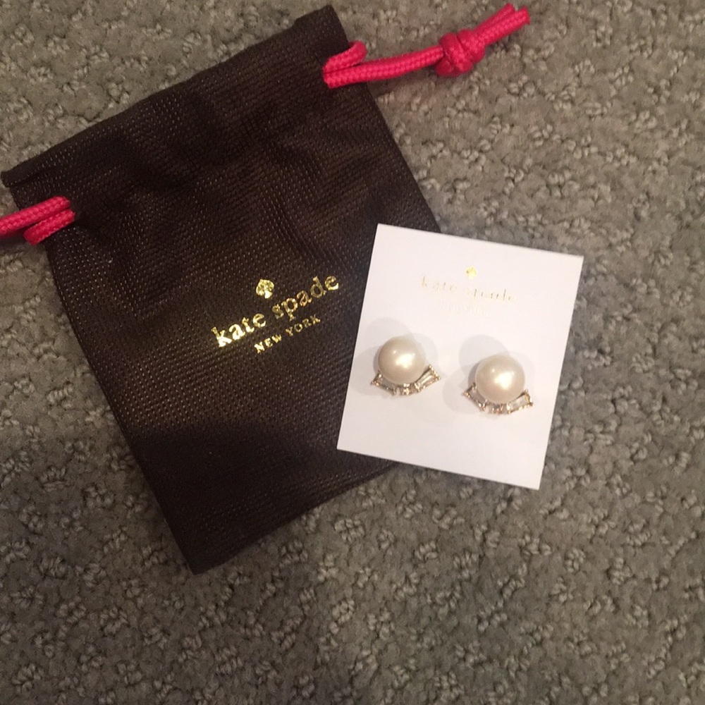 Kate Spade Pearl and Crystal Earrings